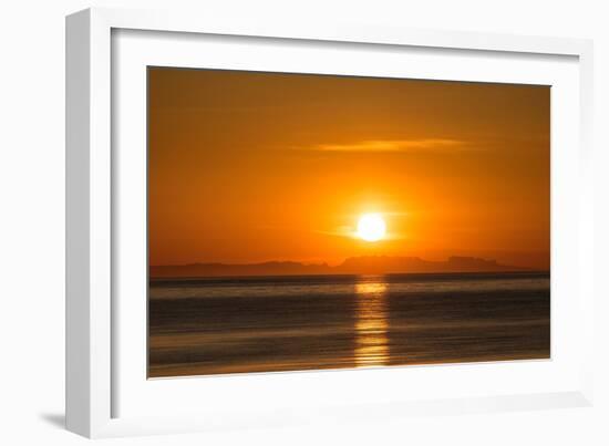 Sunset over Faxafloi Bay, Reykjavik, Iceland-null-Framed Photographic Print