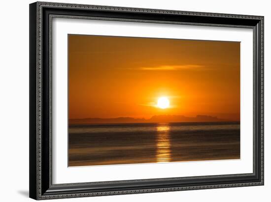 Sunset over Faxafloi Bay, Reykjavik, Iceland-null-Framed Photographic Print