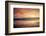 Sunset over Great Salt Lake Looking Towards Lakeside Mountains. Utah-Howie Garber-Framed Photographic Print