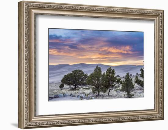 Sunset over Great Sand Dunes National Park-Howie Garber-Framed Photographic Print