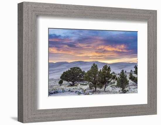 Sunset over Great Sand Dunes National Park-Howie Garber-Framed Photographic Print