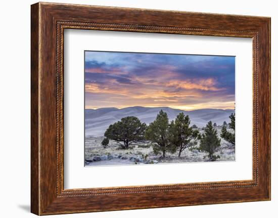 Sunset over Great Sand Dunes National Park-Howie Garber-Framed Photographic Print