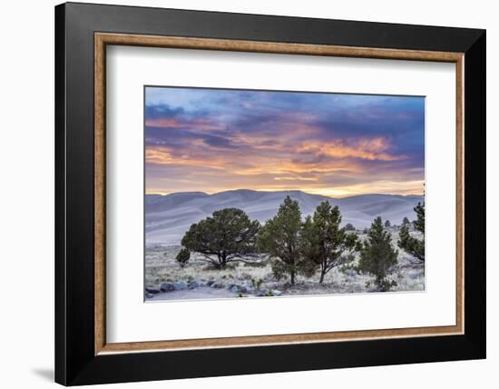 Sunset over Great Sand Dunes National Park-Howie Garber-Framed Photographic Print