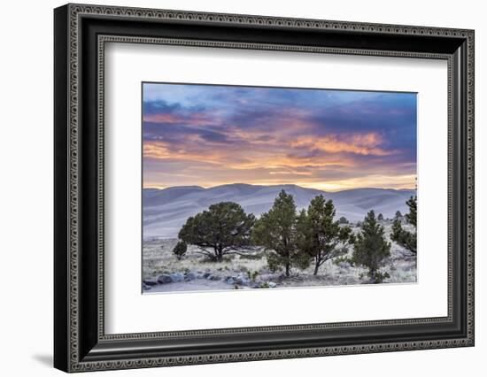 Sunset over Great Sand Dunes National Park-Howie Garber-Framed Photographic Print