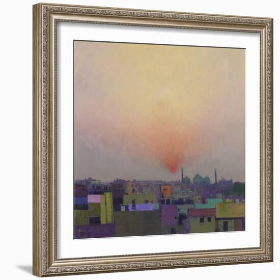 Sunset over Jama Masjid, Delhi II-Andrew Gifford-Framed Giclee Print