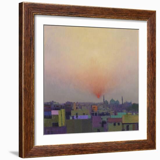 Sunset over Jama Masjid, Delhi II-Andrew Gifford-Framed Giclee Print