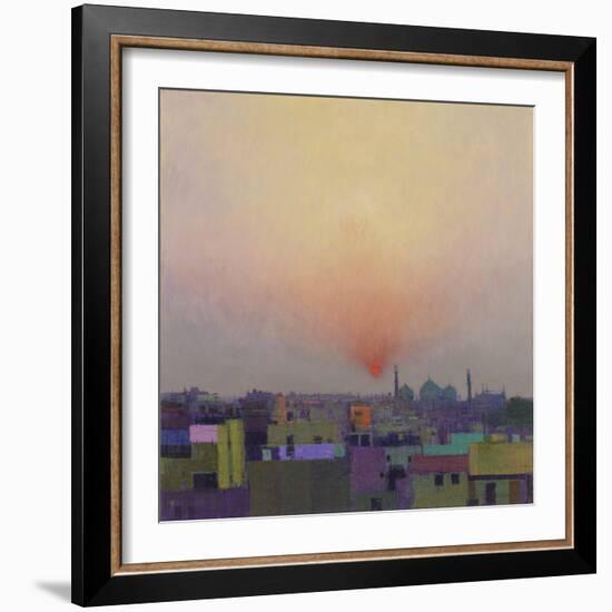 Sunset over Jama Masjid, Delhi II-Andrew Gifford-Framed Giclee Print