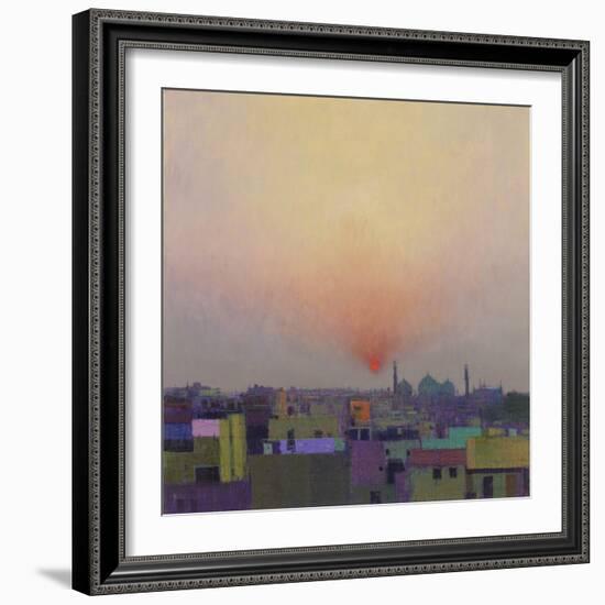 Sunset over Jama Masjid, Delhi II-Andrew Gifford-Framed Giclee Print