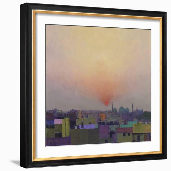 Sunset over Jama Masjid, Delhi II-Andrew Gifford-Framed Giclee Print