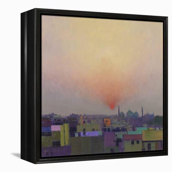 Sunset over Jama Masjid, Delhi II-Andrew Gifford-Framed Premier Image Canvas