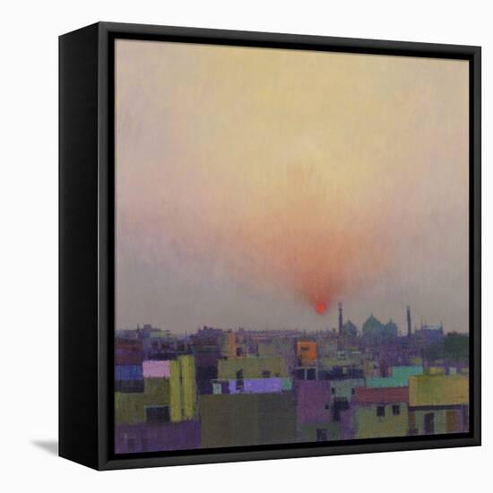 Sunset over Jama Masjid, Delhi II-Andrew Gifford-Framed Premier Image Canvas