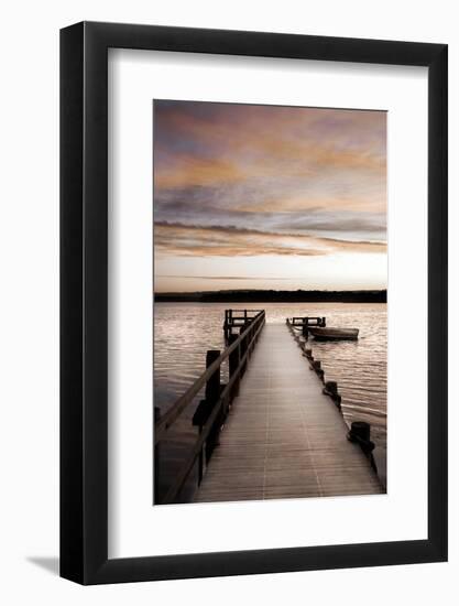 Sunset Over Jetty-Danita Delimont-Framed Photo