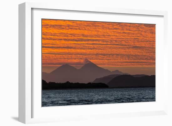 Sunset over Komodo National Park, Rinca Island, Flores Sea, Indonesia, Southeast Asia, Asia-Michael Nolan-Framed Photographic Print