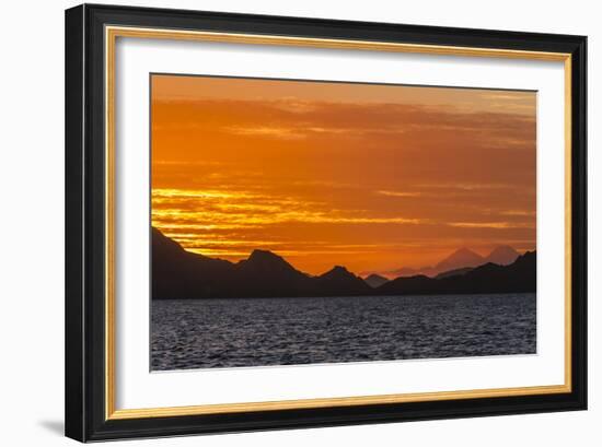 Sunset over Komodo National Park, Rinca Island, Flores Sea, Indonesia, Southeast Asia, Asia-Michael Nolan-Framed Photographic Print