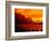 Sunset Over Lake in Glacier National Park-Mick Roessler-Framed Photographic Print