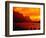 Sunset Over Lake in Glacier National Park-Mick Roessler-Framed Photographic Print