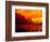 Sunset Over Lake in Glacier National Park-Mick Roessler-Framed Photographic Print