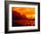 Sunset Over Lake in Glacier National Park-Mick Roessler-Framed Photographic Print