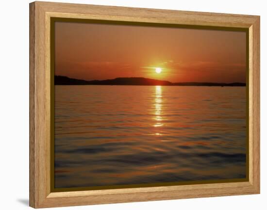 Sunset Over Lake Lanier, GA-Mark Gibson-Framed Premier Image Canvas