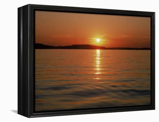 Sunset Over Lake Lanier, GA-Mark Gibson-Framed Premier Image Canvas