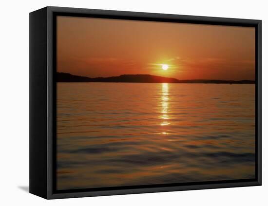 Sunset Over Lake Lanier, GA-Mark Gibson-Framed Premier Image Canvas