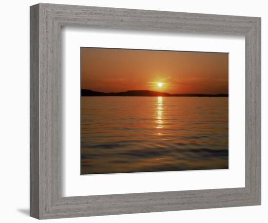 Sunset Over Lake Lanier, GA-Mark Gibson-Framed Photographic Print