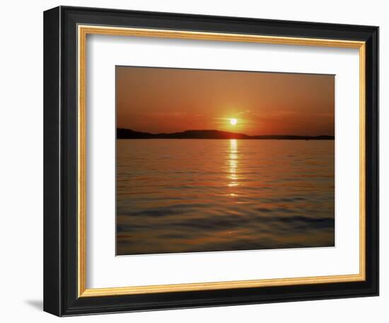 Sunset Over Lake Lanier, GA-Mark Gibson-Framed Photographic Print