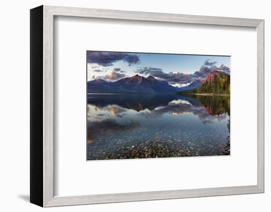 Sunset over Lake Mcdonald in Glacier National Park, Montana, Usa-Chuck Haney-Framed Photographic Print