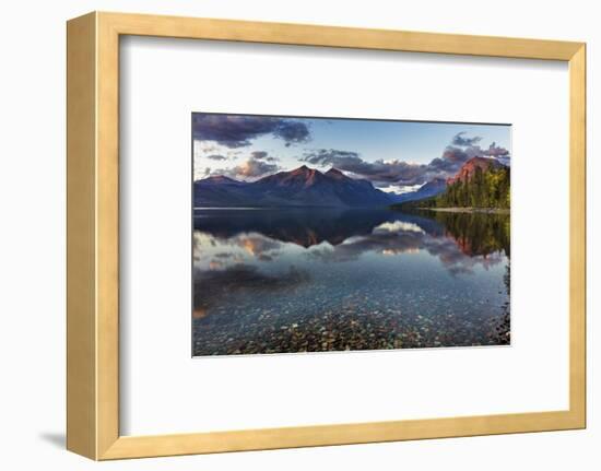 Sunset over Lake Mcdonald in Glacier National Park, Montana, Usa-Chuck Haney-Framed Photographic Print