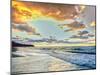 Sunset over Lake Superior, Keweenaw Peninsula, Upper Peninsula, Alger County, Michigan, USA-null-Mounted Photographic Print