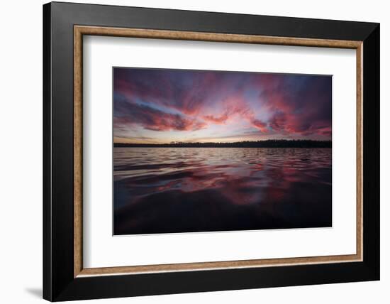 Sunset over Lake Washington. Seattle, Washington-Steven Gnam-Framed Photographic Print