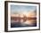 Sunset over Lake-Bruce Nawrocke-Framed Art Print