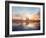 Sunset over Lake-Bruce Nawrocke-Framed Art Print