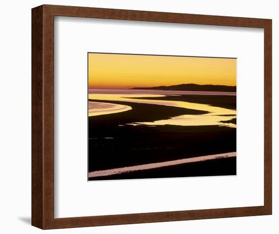 Sunset over Luskentyre Bay, at Low Tide, West Coast of South Harris, Outer Hebrides, Scotland, UK-Patrick Dieudonne-Framed Photographic Print