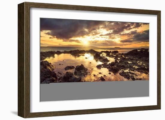 Sunset over Makena Cove #1-Matt Anderson-Framed Giclee Print