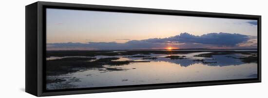 Sunset over Marshes of Chichester Harbour on a Very Still Evening, West Sussex, England, UK, Europe-Giles Bracher-Framed Premier Image Canvas