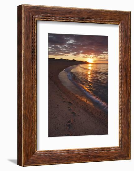 Sunset over Meadow Beach, Cape Cod National Seashore, Massachusetts-Jerry & Marcy Monkman-Framed Photographic Print