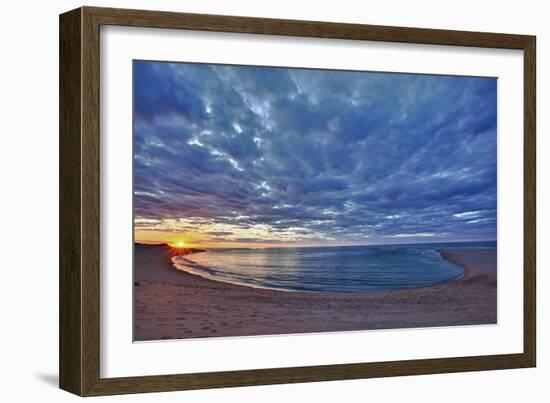 Sunset over Meadow Beach, Cape Cod National Seashore, Massachusetts-Jerry & Marcy Monkman-Framed Photographic Print