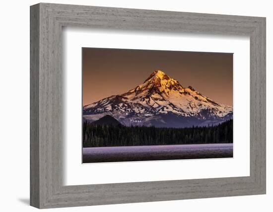 Sunset over Mount Hood, Oregon, USA-Art Wolfe-Framed Photographic Print