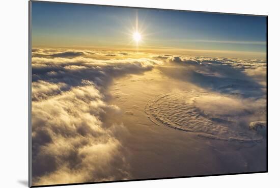 Sunset over Mulajokull Glacier, Hofsjokull Ice Cap, Iceland-Arctic-Images-Mounted Photographic Print