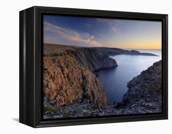 Sunset Over Nordkapp, North Cape, Mageroya Mahkaravju Island, Norway-Gary Cook-Framed Premier Image Canvas