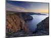 Sunset Over Nordkapp, North Cape, Mageroya Mahkaravju Island, Norway-Gary Cook-Mounted Photographic Print