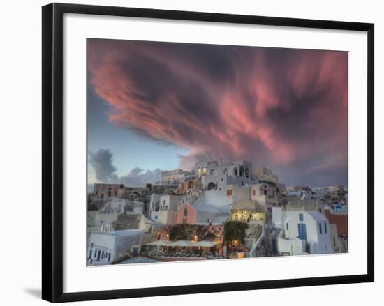 Sunset over Oia, Santorini, Greece-Darrell Gulin-Framed Photographic Print