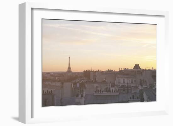 Sunset Over Paris-Carina Okula-Framed Giclee Print