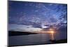Sunset over Porthmeor Beach in St. Ives, Cornwall, England, United Kingdom, Europe-Peter Barritt-Mounted Photographic Print