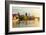 Sunset over Prague & Vlatava-null-Framed Art Print