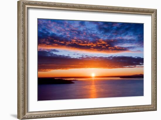 Sunset over Puget Sound, Seattle-kwest19-Framed Photographic Print