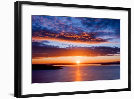 Sunset over Puget Sound, Seattle-kwest19-Framed Photographic Print