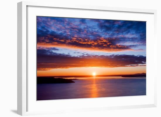 Sunset over Puget Sound, Seattle-kwest19-Framed Photographic Print