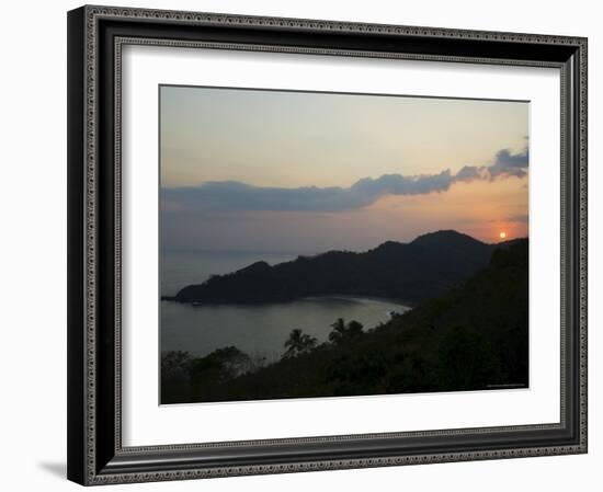 Sunset Over Punta Islita, Nicoya Pennisula, Costa Rica, Central America-R H Productions-Framed Photographic Print